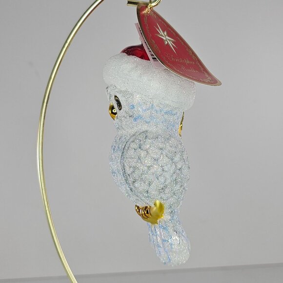 Christopher Radko Glass Owl On Moon Christmas Ornament Hooo Knew - Picture 5 of 8